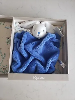 Kaloo Blue Bunny Comforter Baby Soft Toy Blankie Soother ❤️ Rabbit • £25