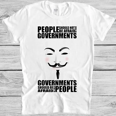 $8.55 • Buy V For Vendetta T Shirt Anonymous Mask Government Vintage Cool Gift Tee M159