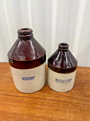 Set Of 2 Vintage Stoneware Mercury Jugs  • $52.99