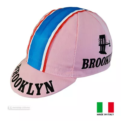 $19.95 • Buy BROOKLYN Classic Cycling Cap : PINK - MADE IN ITALY!