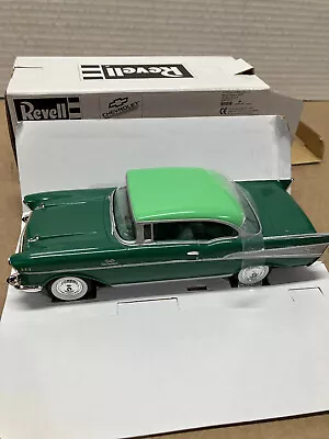 Vintage Revell 1/25 Scale 1957 Chevy Ht.  2 Tone Green Dealer Promo In Box • $27.95