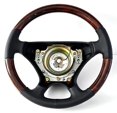 Steering Wheel Sportline Rootwood Wood Leather Mercedes C124 A124 W124 • $712.15