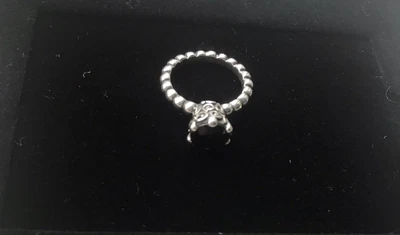 £30 • Buy 💕PANDORA Black Spinel Onyx Ring Size 50