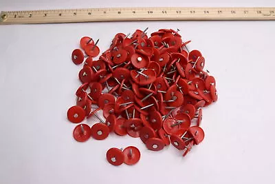 (100-Pk) Roofing Nails Plastic Round Cap 15/16  Cap OD X 1  Nail Length • $6.39