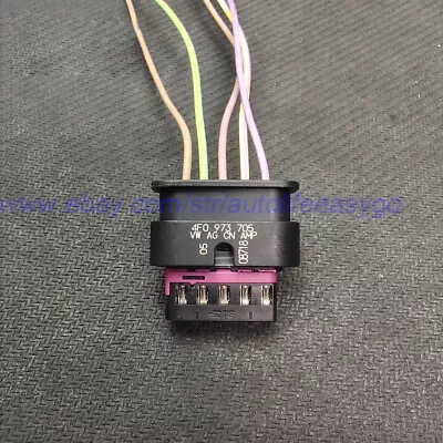 Genuine Mass Air Flow Sensor MAF Connector Pigtail 5-Pin For VW AUDI 4F0973705 • $12.99