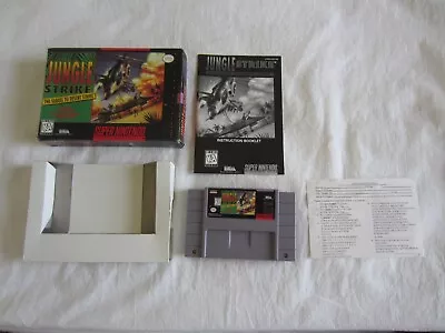 Jungle Strike (SNES) Super Nintendo CIB Complete Box 1993 EA RARE • $29.95