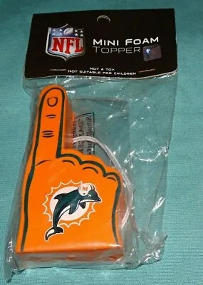 1 = NFL MIAMI DOLPHINS = Mini Foam Finger Antenna Topper Ornament • $3.65