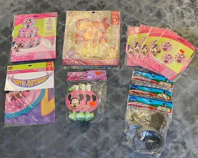 Disney Minnie Mouse Bow-tique Birthday Party Decorations Lot Of 11 • $30