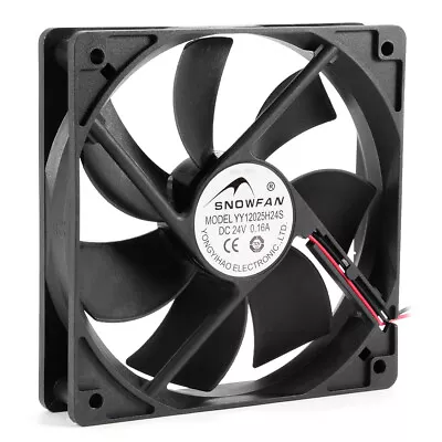 120mm X 25mm 24V DC Cooling Fan Long Life Sleeve Bearing Computer Case Fan • £10.68