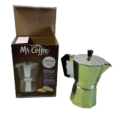 Mr. Coffee 6-Cup Traditional Stove Top Espresso Maker - Pre-owned - In Box • $14.99