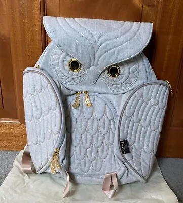 Brand New W/Tags - MORN CREATIONS - Typical Owl Backpack Large - Gray OW-321 803 • $85
