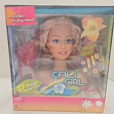 VTG Mattel Cali Girl Hawaiian Styling Head W 17+ Hair Accessories  2005 READ • $68