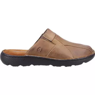 Hush Puppies Carson Mens Brown Slip On Clogs Shoes Sandals Slippers Sizes 6-12 • £44.99