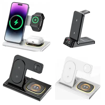 15W 4 In 1 Wireless Quick Charger Magnetic Dock Charging Station For Phone Watch • $46.95