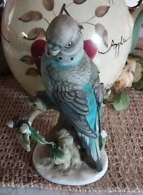 Vintage Leftons Hand Painted China Parakeet Blue KW465 Made In Japan Lefton • $10.99