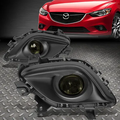 For 14-16 Mazda 6 Smoked Lens Front Bumper Driving Fog Light Lamp W/bezel+switch • $41.88