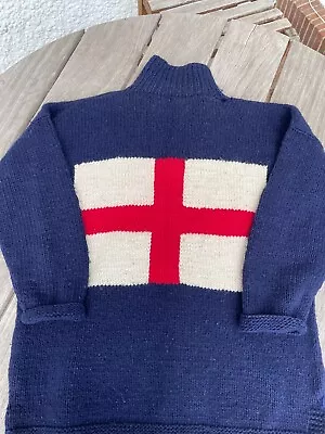 £40 • Buy Vintage Pachamama Quarter Zip (1/4) St George's Flag England