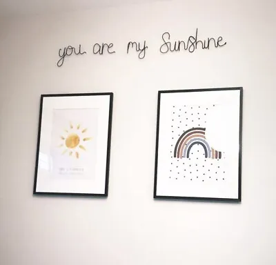 £12 • Buy You Are My Sunshine Wire Words Wire Wall Art Hanging Gift Nursery Decor