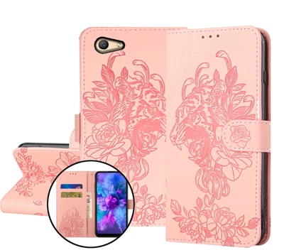 $6.95 • Buy Oppo A59 F1s Embossed Pu Leather Wallet Case Floral & Tiger