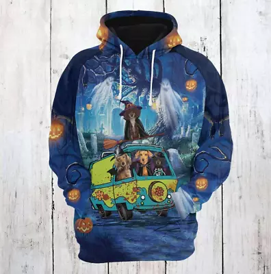 Dachshund Night Halloween 3D HOODIE Halloween Gift Best Price Christmas Gift • $27.98