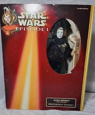 $16.95 • Buy Star Wars Episode 1 Queen Amidala Black Travel Gown 1999 Portrait Edition Doll