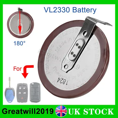 Rechargeable Battery VL2330 3V For Ford Transit MK7 2006-2014 Remote Key Fob • £6.98