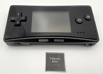 Nintendo Gameboy Micro Black Console Only GBA GB OXY-001 Tested Japan • $168