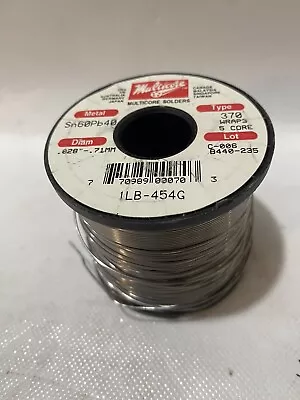 Multicore Solders SN60Pb40 WRAP3 1 Lb .028-.71mm 5 Core Type 370 New • $20