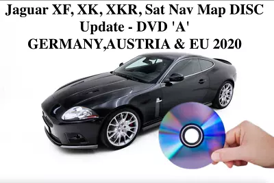 Jaguar XF XK XKR Sat Nav Map DISC Update - DVD 'A'  GERMANYAUSTRIA & EU 2020 • £19.99