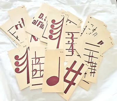 Vintage Musical Note And Symbol Flash Cards 49 Total • $16.99
