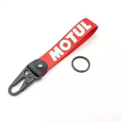 JDM Motul Keychain Metal Key Ring Hook Strap Lanyard Nylon • $6.03