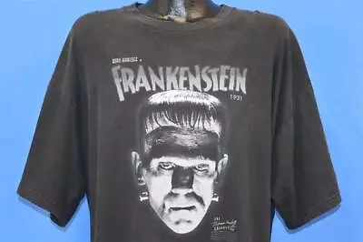 90s Frankenstein Boris Karloff 1931 Universal Monsters Horror Movie T-shirt • $20.73