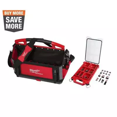 Milwaukee PACKOUT Tote 20  / Screw Driver Bit Set W/ PACKOUT Case (100-Piece) • $236.94