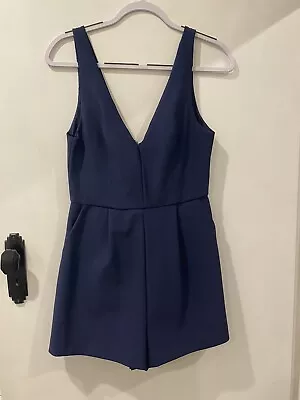 Kookai Navy Playsuit - Size 40 • $25