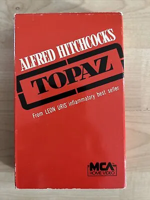 Topaz. Beta (Not VHS). Alfred Hitchcock. Rare. Suspense. Betamax. MCA. • $7.50