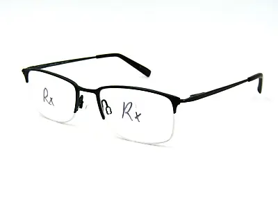 Eddie Bauer EB32050 Titanium Eyeglasses Frame Black 54-20-145 Semi Rimless #245 • $39.95
