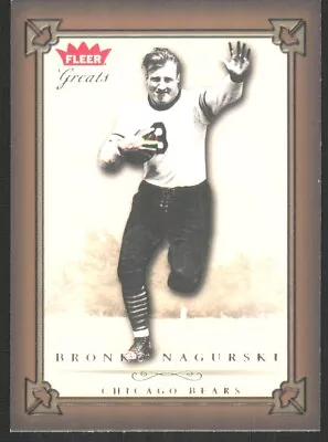 2004 Fleer Greats Of The Game Bronko Nagurski Chicago Bears #24 • $1