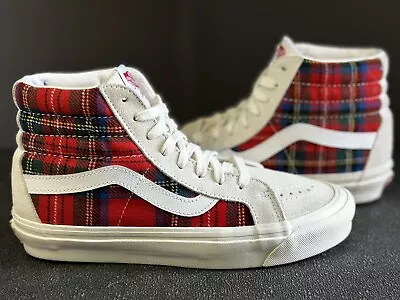 VANS X Pendleton Anaheim SK8-Hi Top 38 White Red Plaid Sz: 8 Wmn’s / 6.5 Men’s • $58.49