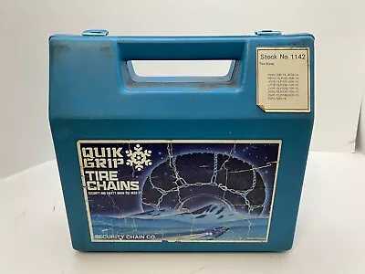 $35.97 • Buy Quik Grip V-Bar Light Truck Twist Link Tire Snow Chains 1142 And Case