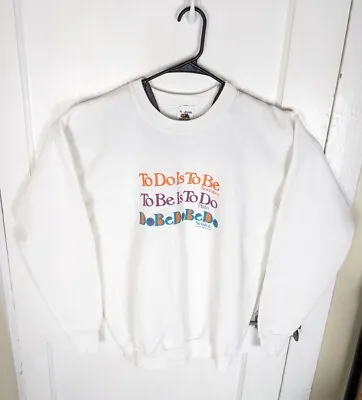 Vintage 90s Frank Sinatra Quote Sweatshirt Fun Funny Plato XL USA Music Rock • $38.25