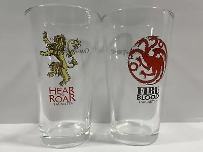 Game Of Thrones Lannister And Targaryen Glasses • £14.24