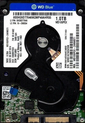 £17.23 • Buy 1.0TB WD10SPCX 1000GB SLIM SATA 5400 Rpm HDD Laptop PC Hard Drive - XBOX PS4 MAC
