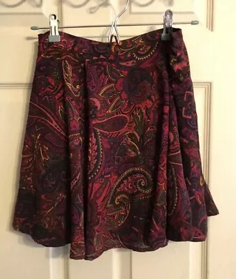 Mink Pink Paisley Print Skater Skirt • $18