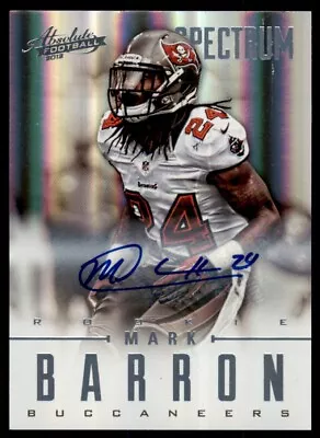 2012 Panini Absolute Spectrum Platinum Mark Barron Auto RC 01/25 Buccaneers #161 • $19.95