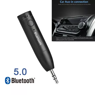 Car 3.5mm Bluetooth Receiver Wireless AUX Handsfree Stereo Music Audio Adapter • $11.30