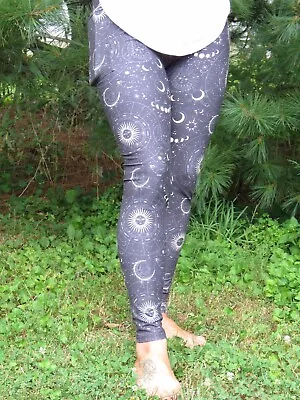 Zodiac Pocket Leggings TC Listing Celestial Leggings Moon Phase Legging • £25.09