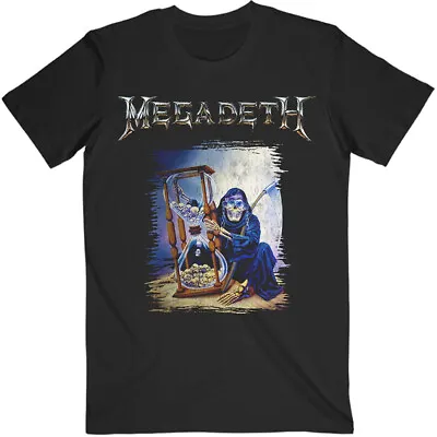 Megadeth Countdown Hourglass Black T-Shirt OFFICIAL • £16.39