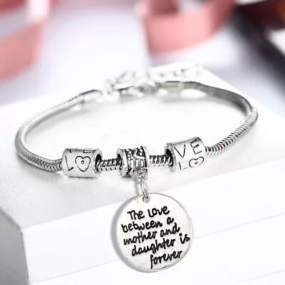 Bracelet Best Friend/Sister/Birthday/MUM Tibetan Silver Charm Personalised Gifts • £4.79