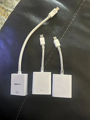 Lot Of 3 - Apple Mini DisplayPort (Thunderbolt) To VGA Adapters Used • $8