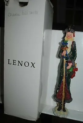 Lenox Tall Ceramic Santa Figurine The Bell Meister  Pencil Santa  13  Tall • $34.99